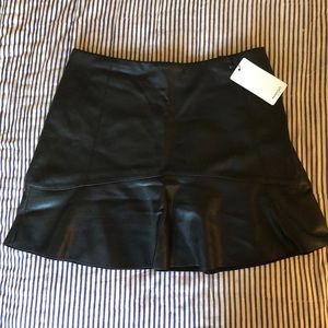Mango faux leather skirt